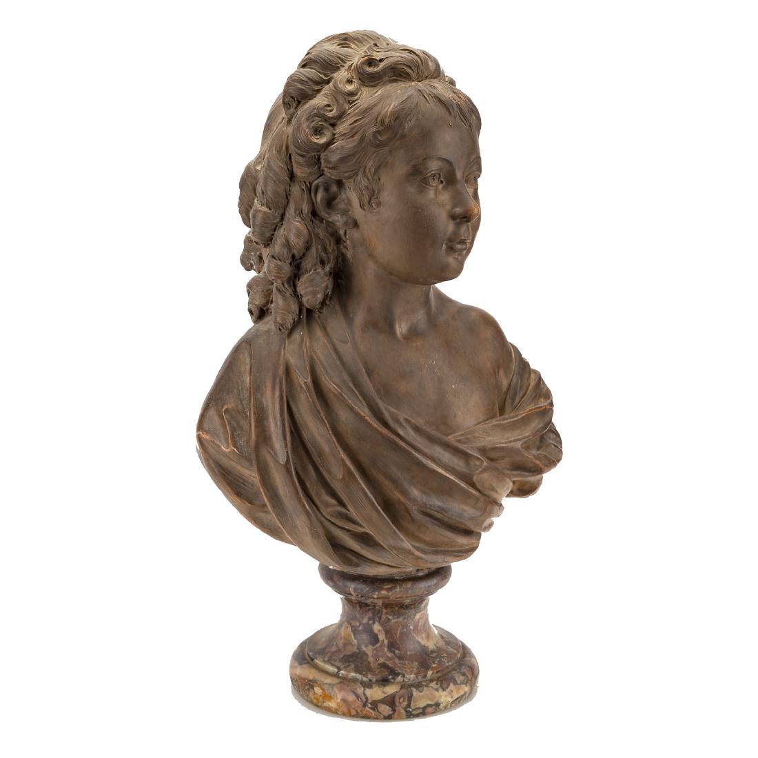 After Jean A. Houdon, Sabine Houdon plaster bust (1 of 8)