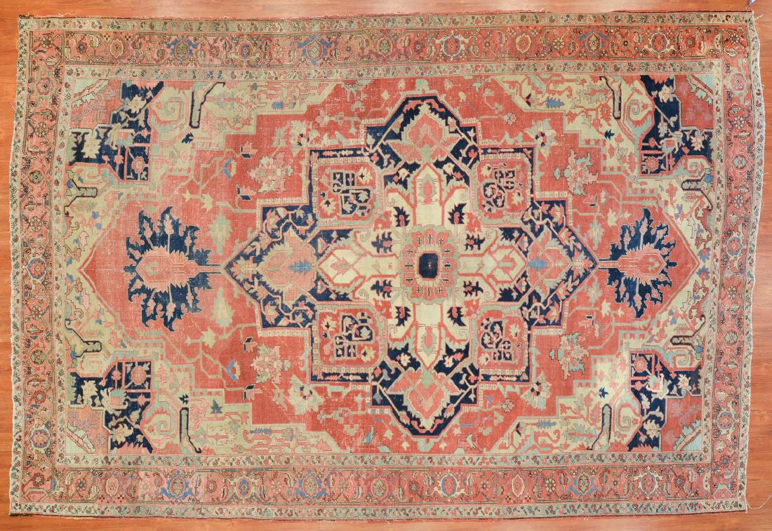 Antique Serapi carpet, approx. 9.4 x 13.8 (1 of 6)