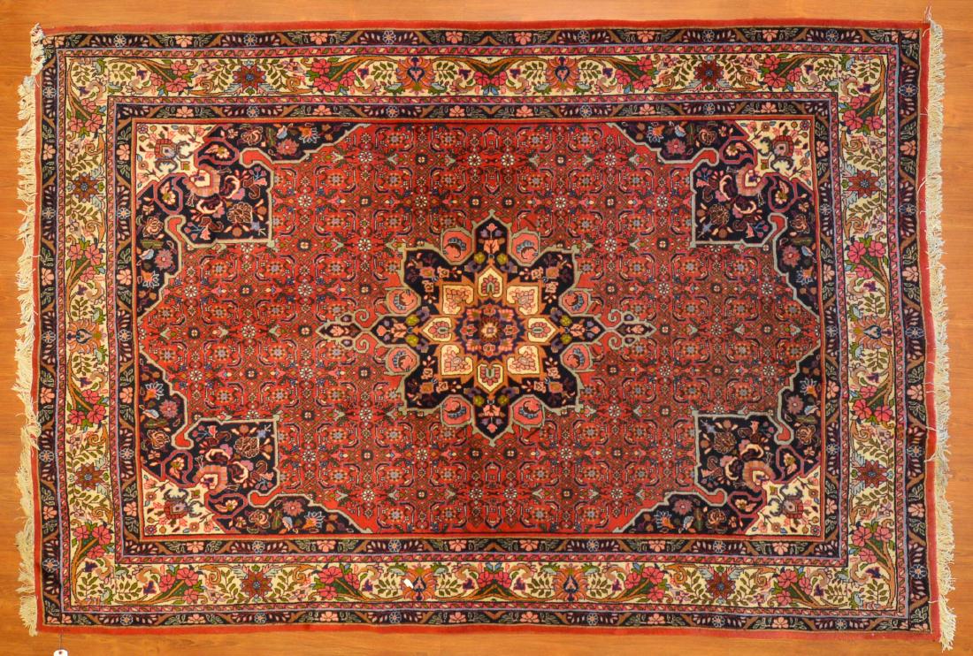 Persian Bijar rug, approx. 6.5 x 9.7: Iran, circa 1960