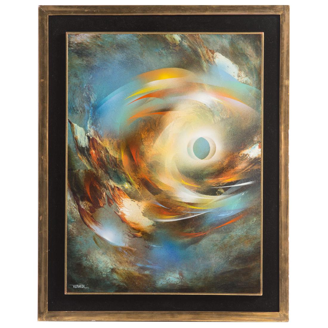 Leonardo Nierman. "Cosmongonic", acrylic (1 of 4)