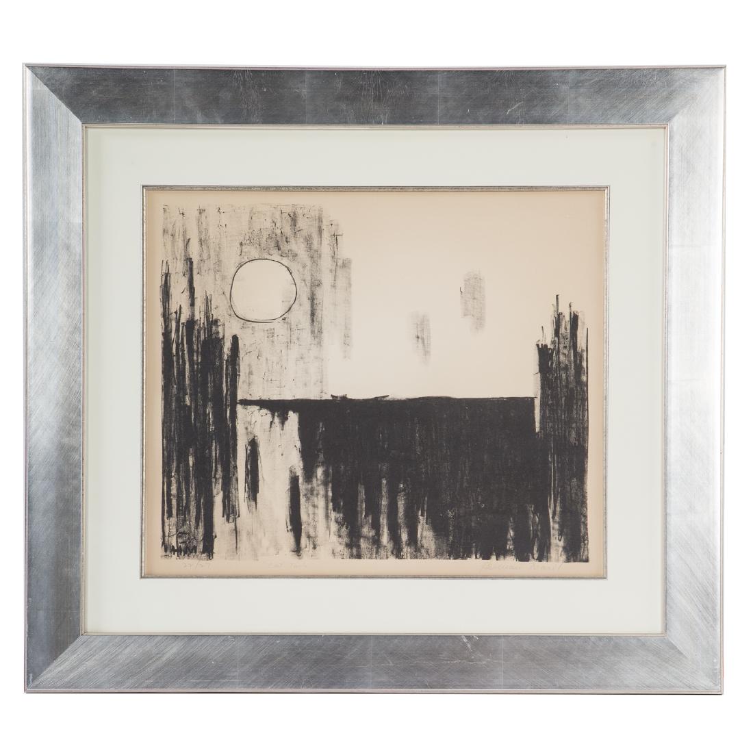 Herman Maril. "Cat-Tails," lithograph: (American, 1908-1986). Ed. 22/27, pencil signed "Herman Maril" lr, 16 1/2 x 19 3/4 in., framed