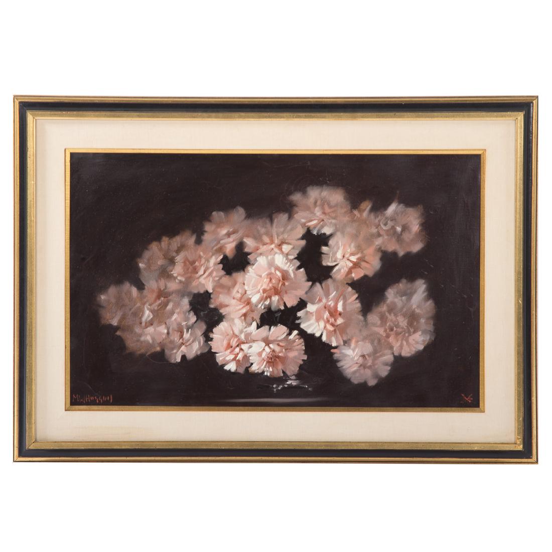 Michael W. Huggins. Pink Carnations, oil on canvas (1 of 5)