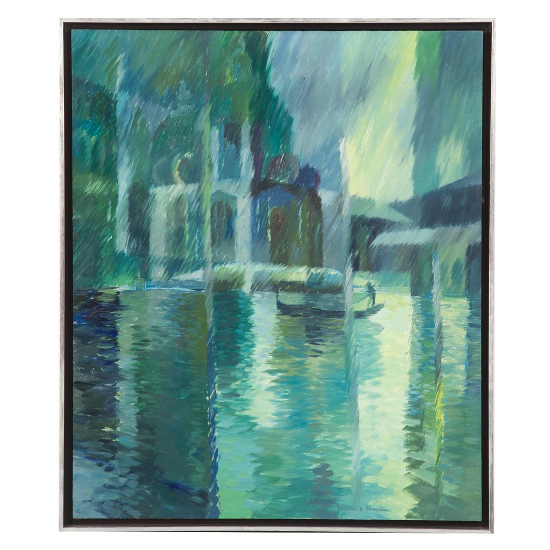 Bennard Perlman."Across the Grand Canal," oil (1 of 4)