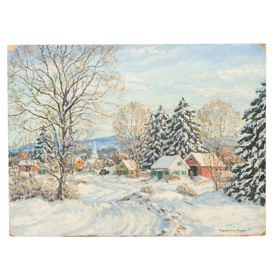 Marion Gray Traver. "Just Out of Town" oil (1 of 5)