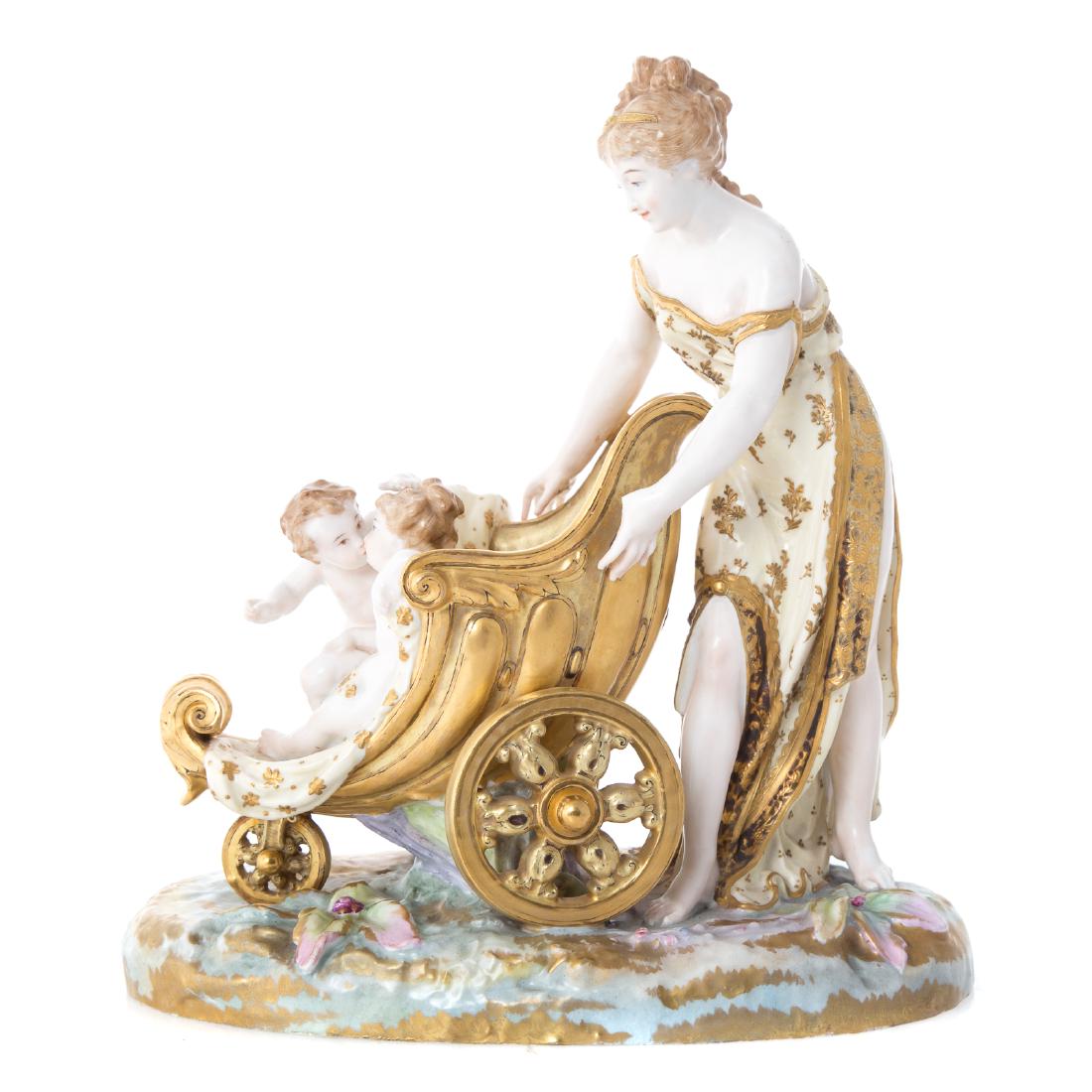 German porcelain classical figural group (1 of 6)