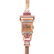 A Ladies Retro Ruby & Diamond Watch by Bulova