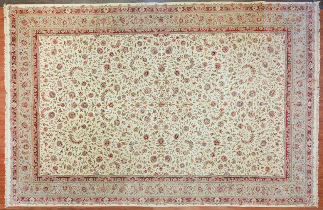 Sino Tabriz carpet, approx. 12 x 18 (1 of 4)