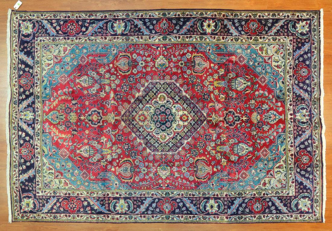 Persian Tabriz rug, approx. 6.7 x 9.7: Iran, modern