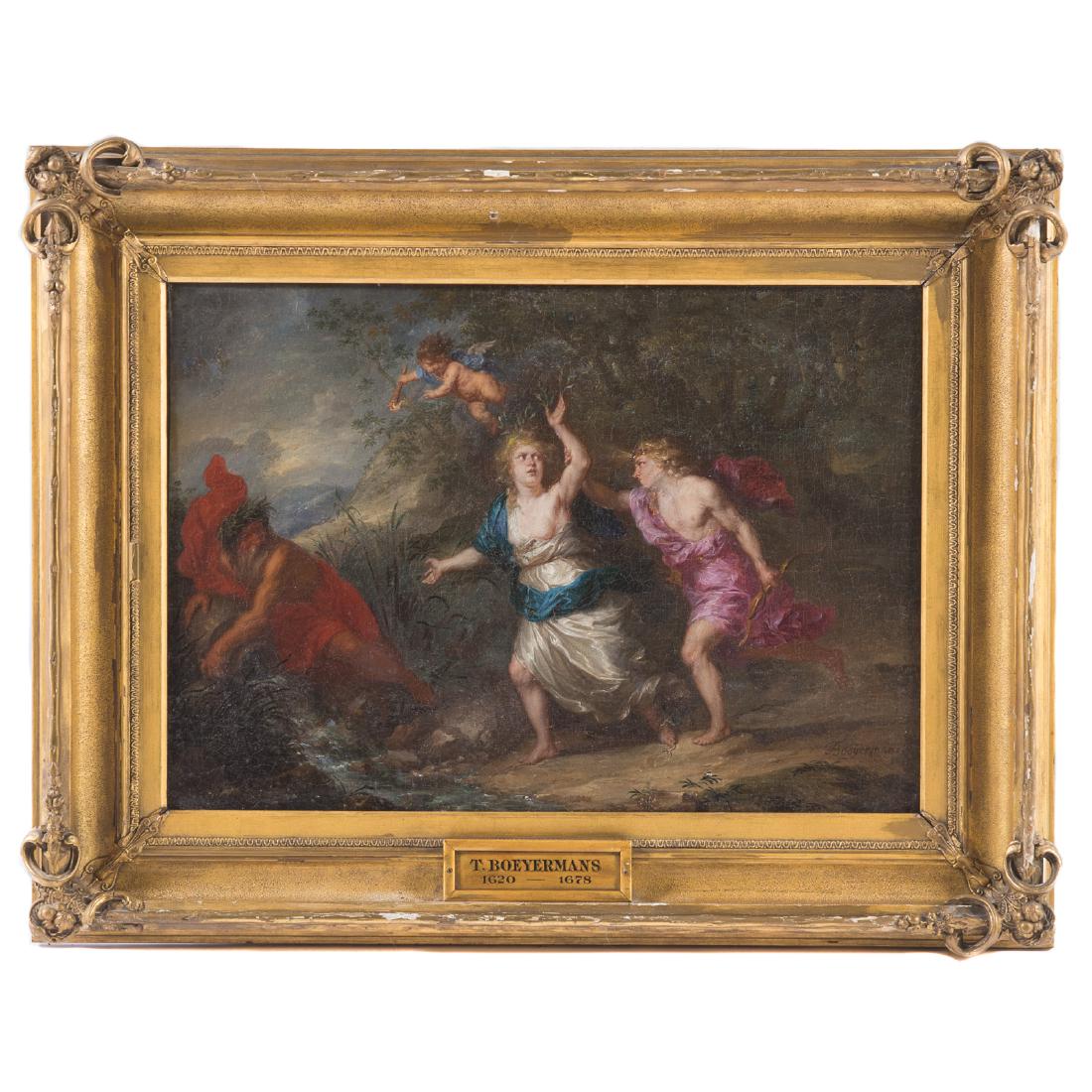 Theodore Boeyermans. Apollo and Daphne, oil (1 of 6)