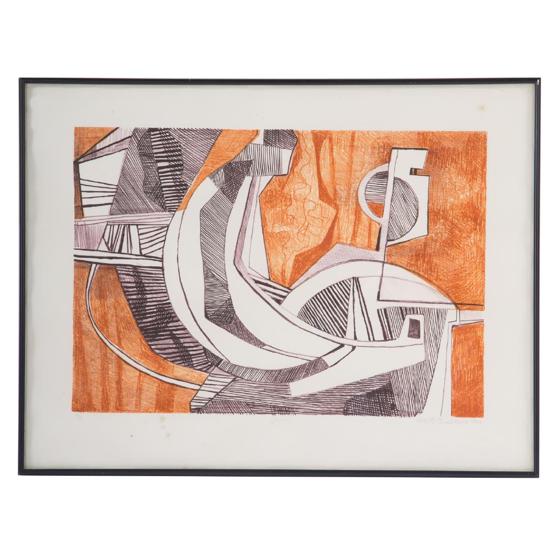 Roberto Burle Marx. "Jurima," mixed media print (1 of 4)
