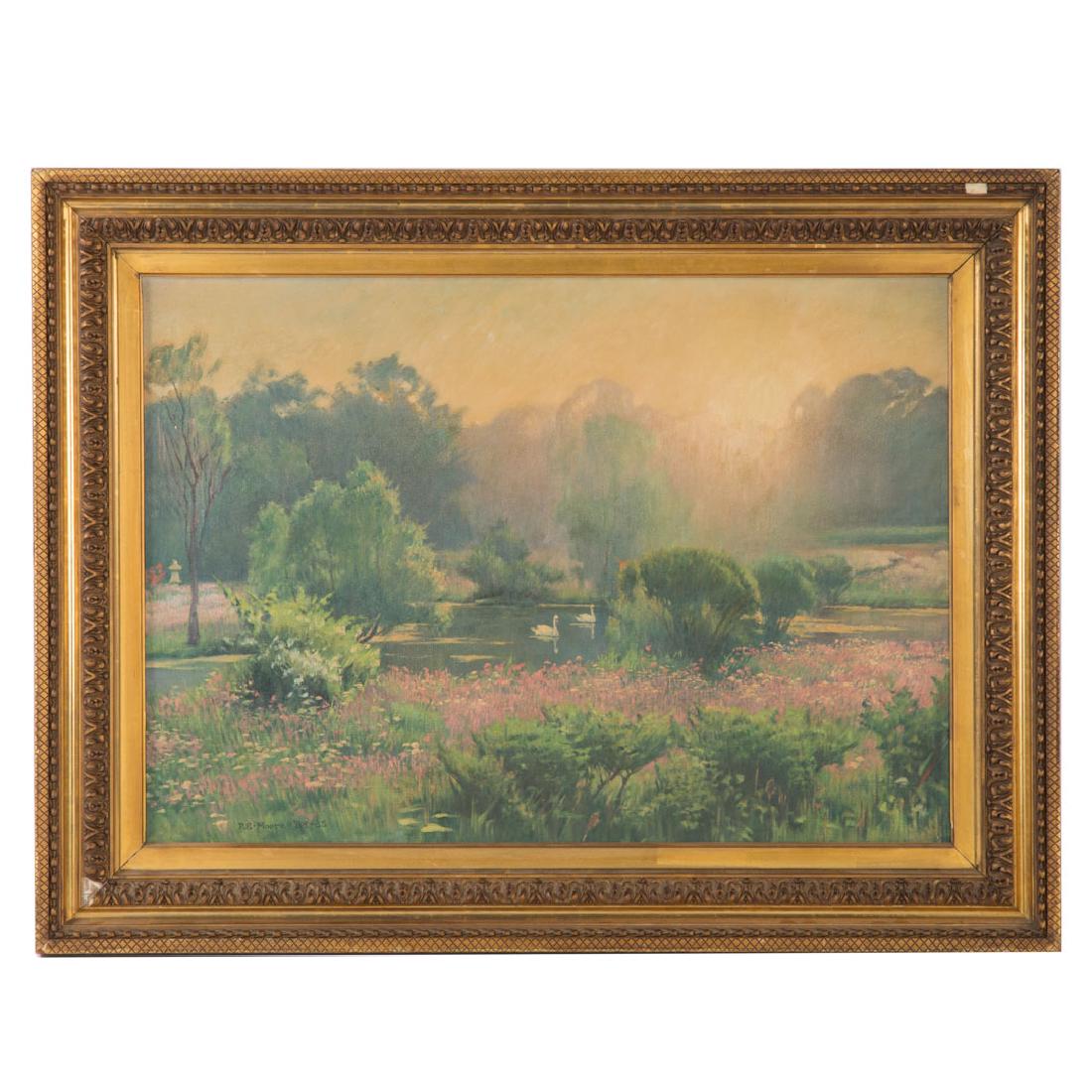 Robert Eric Moore. Swans in Boston Public Garden (1 of 3)