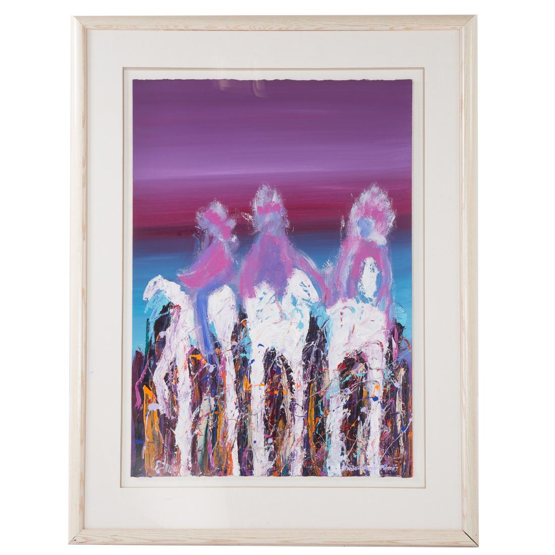 Pablo Antonio Milan. "Ghost Riders," acrylic (1 of 4)