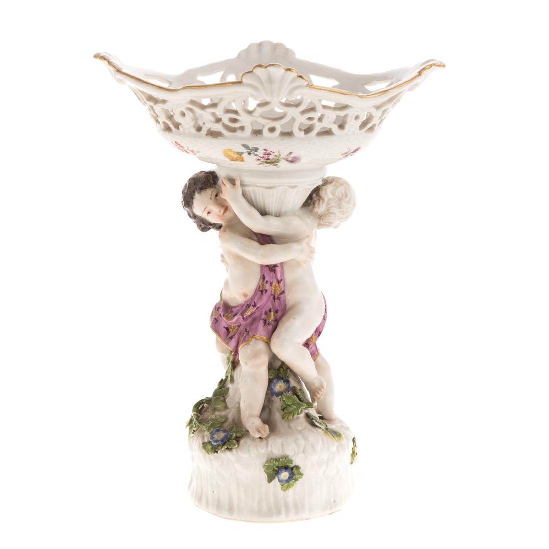 Meissen manner figural compote (1 of 7)