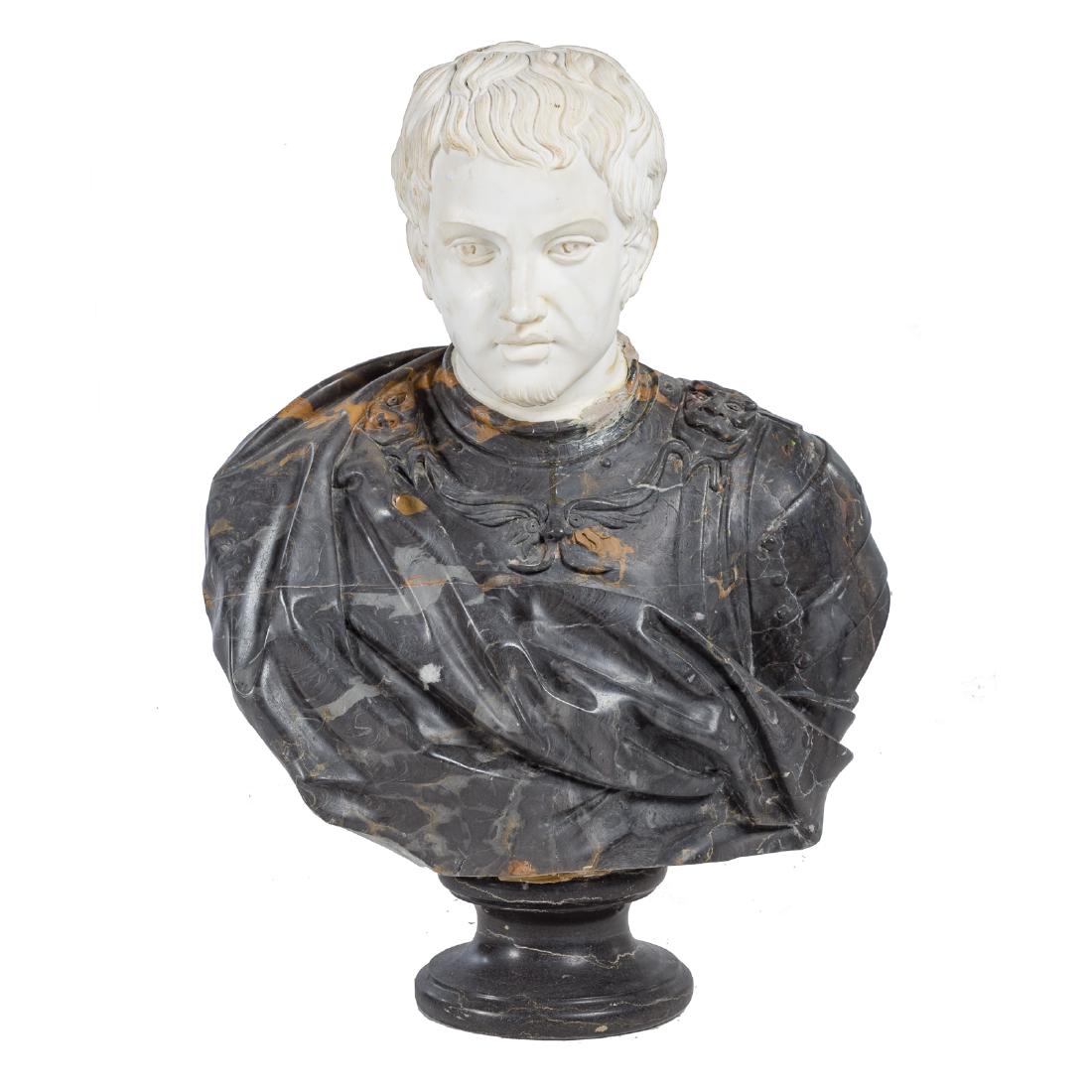 Classical style carved marble bust of a Caesar (1 of 4)