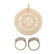 A Ladies Jade Pendant and Two Jade Rings