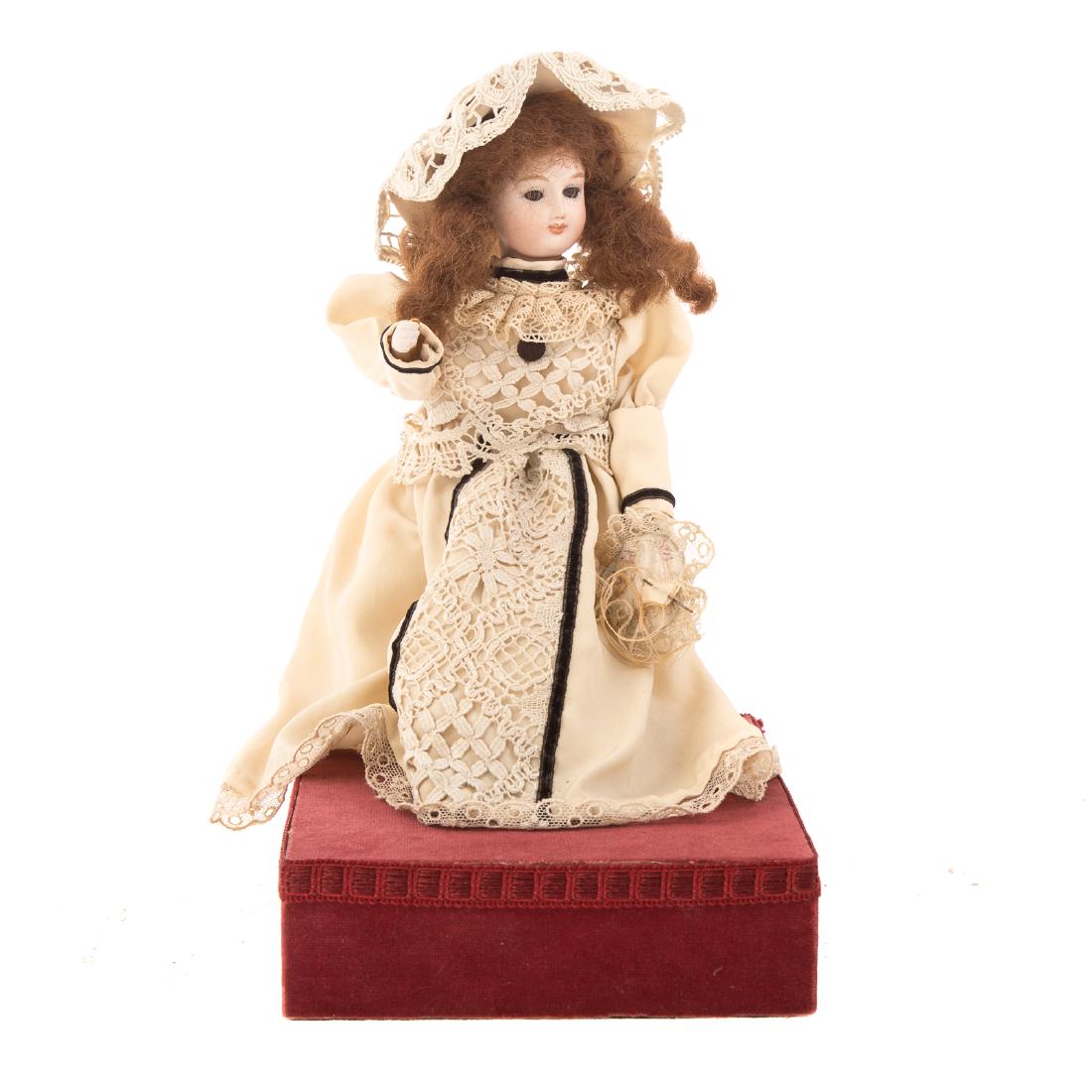 French bisque doll seamstress automaton (1 of 6)
