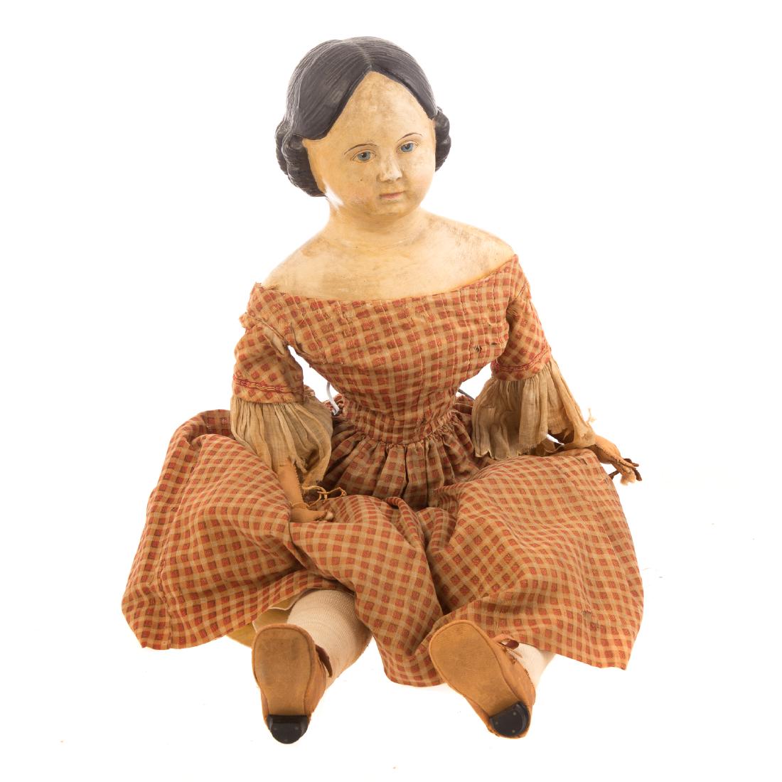 Greiner/Greiner type papier-mache and cloth doll (1 of 7)