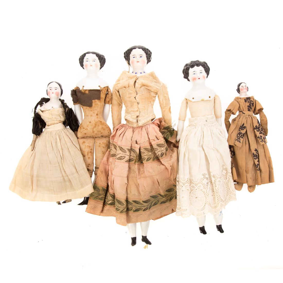 Five small china head dolls (1 of 5)