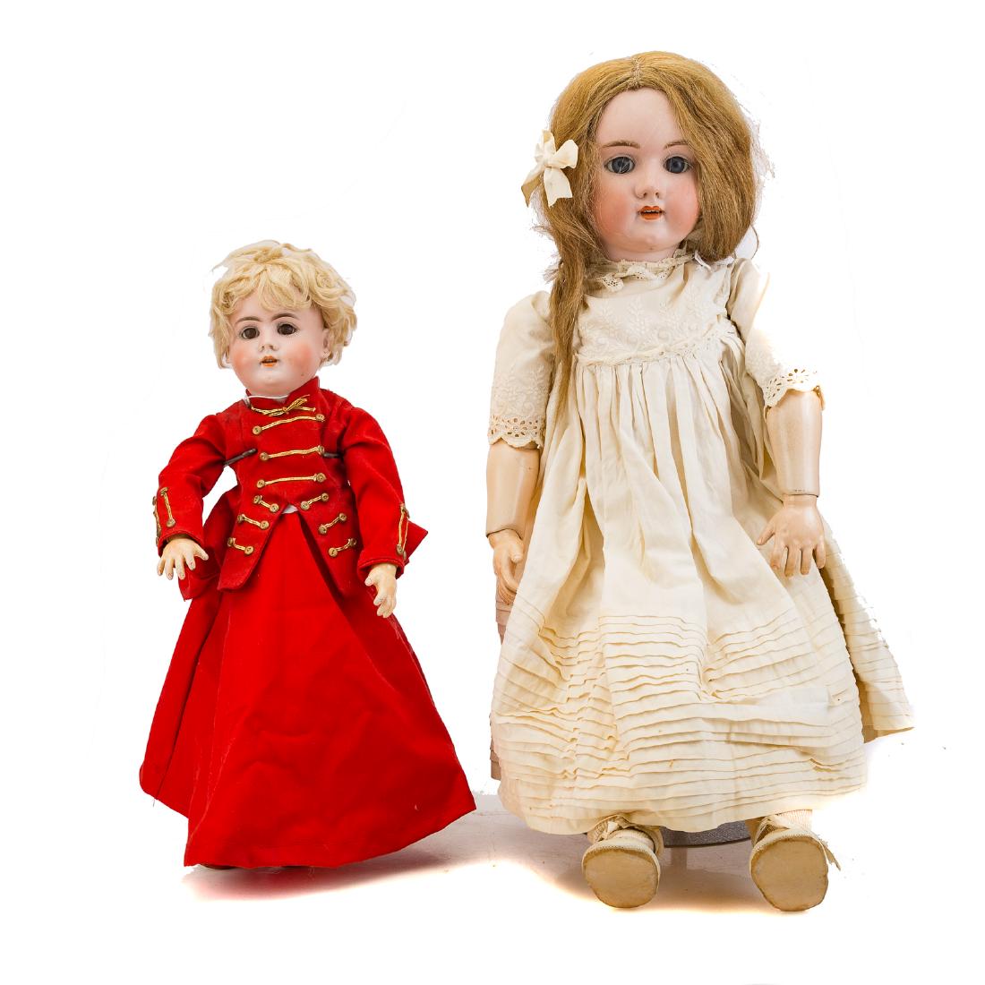 Two Handwerck bisque and composition dolls (1 of 6)