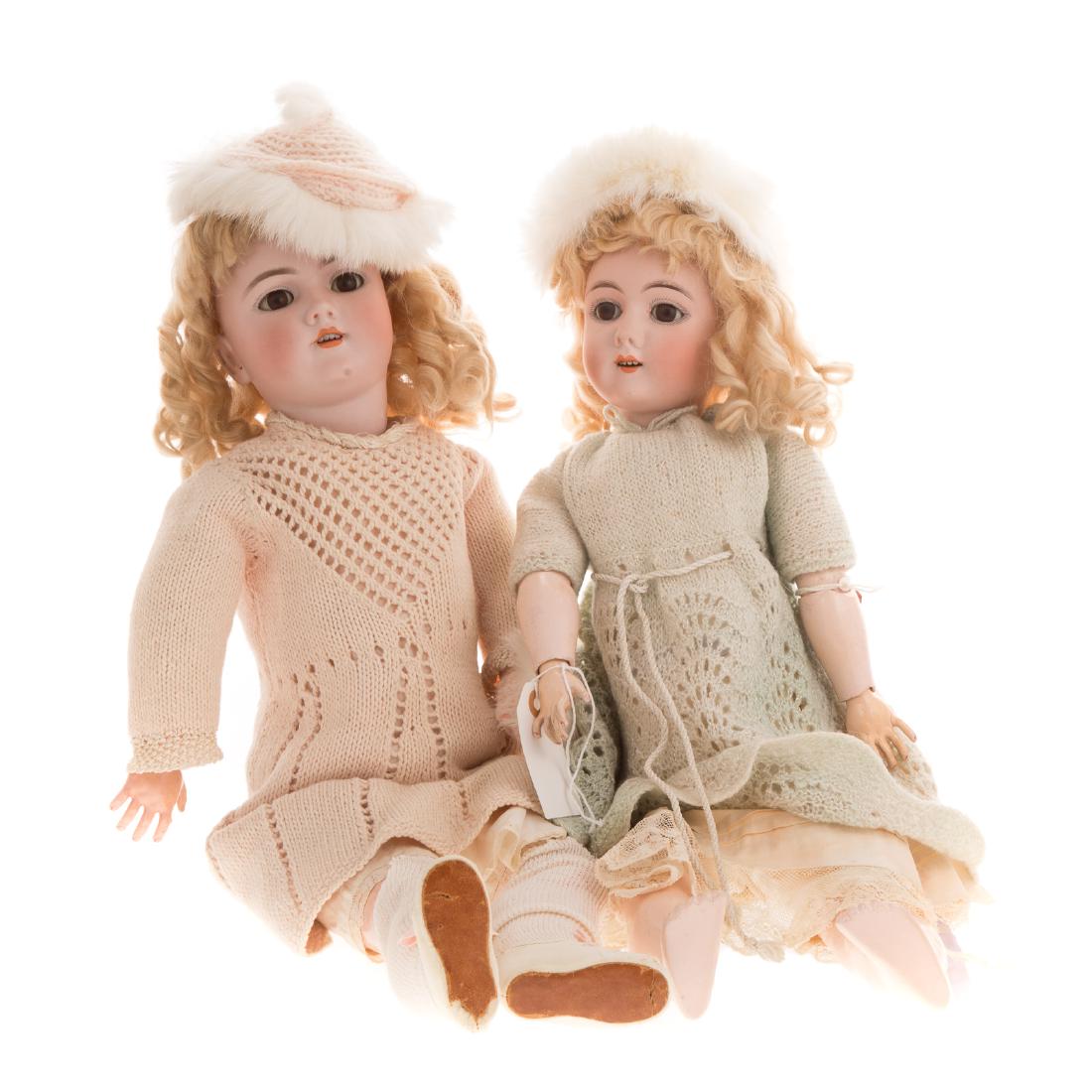 Two German bisque and composition dolls (1 of 7)
