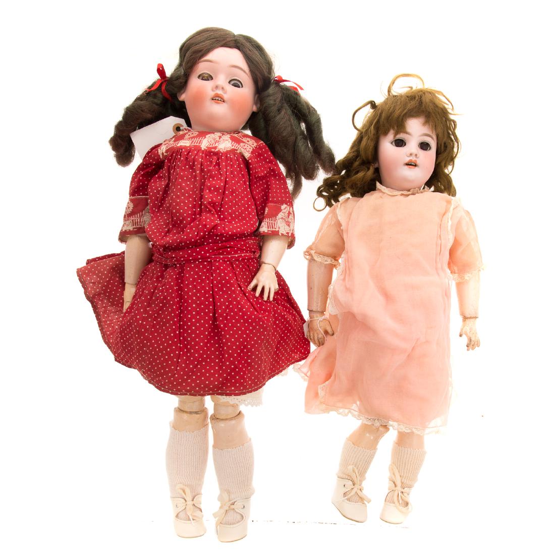 Two Handwerck bisque and porcelain dolls (1 of 6)