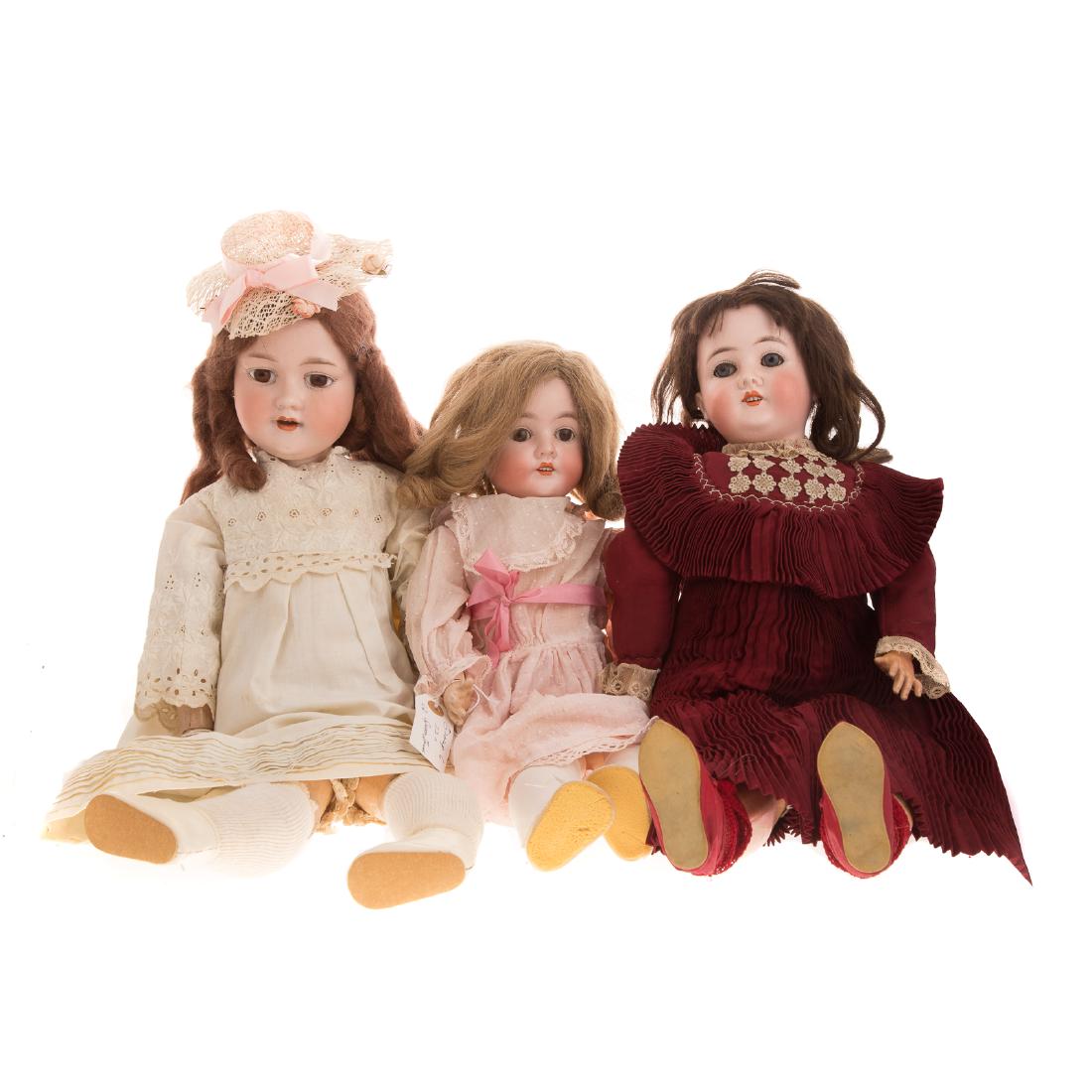 Three Armand Marseille bisque headdolls (1 of 8)