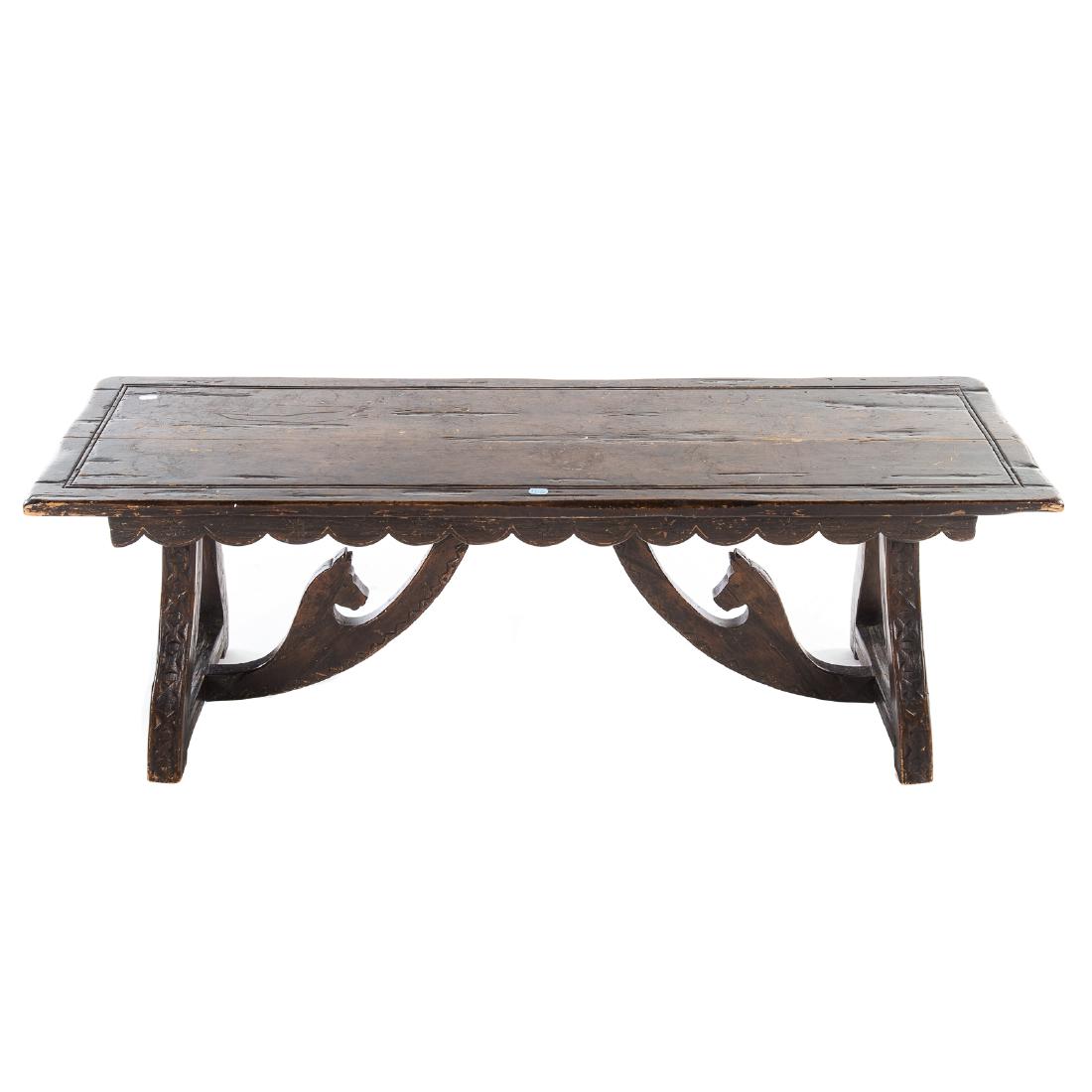 Russian pine chip carved bench (1 of 4)