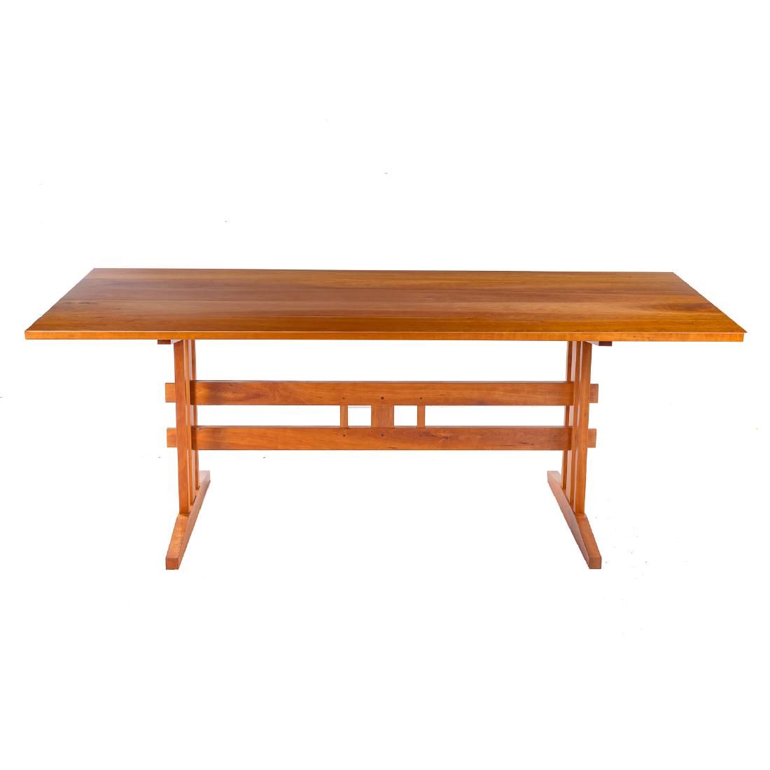 Michael T. Maxwell custom cherrywood trestle table (1 of 7)