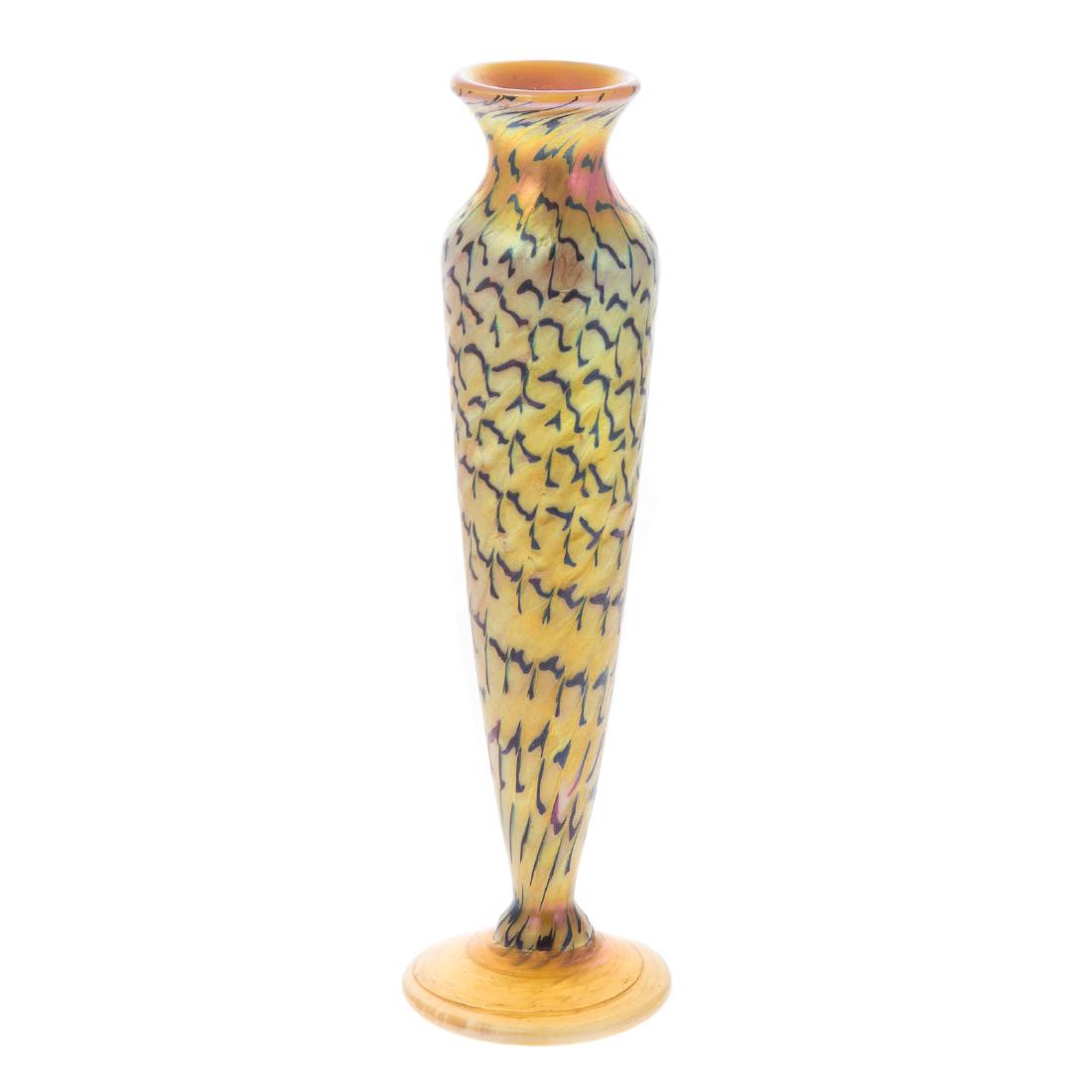 Lundberg Tiffany style Favrile glass vase (1 of 5)