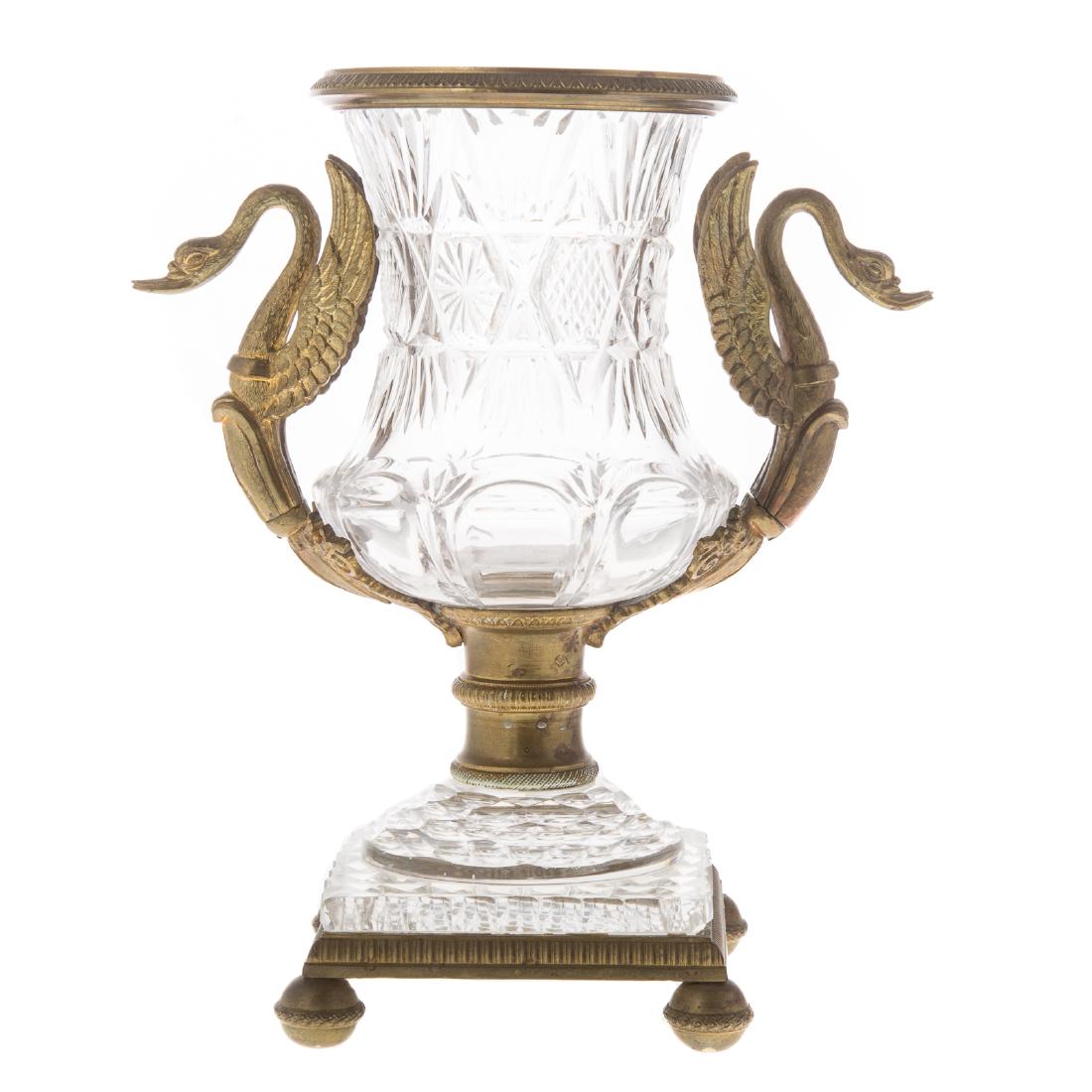 Baccarat bronze-mounted crystal urn (1 of 5)