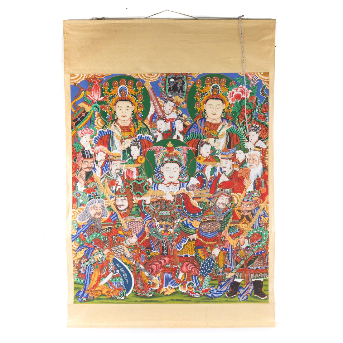 Tibetan thangka scroll (1 of 7)