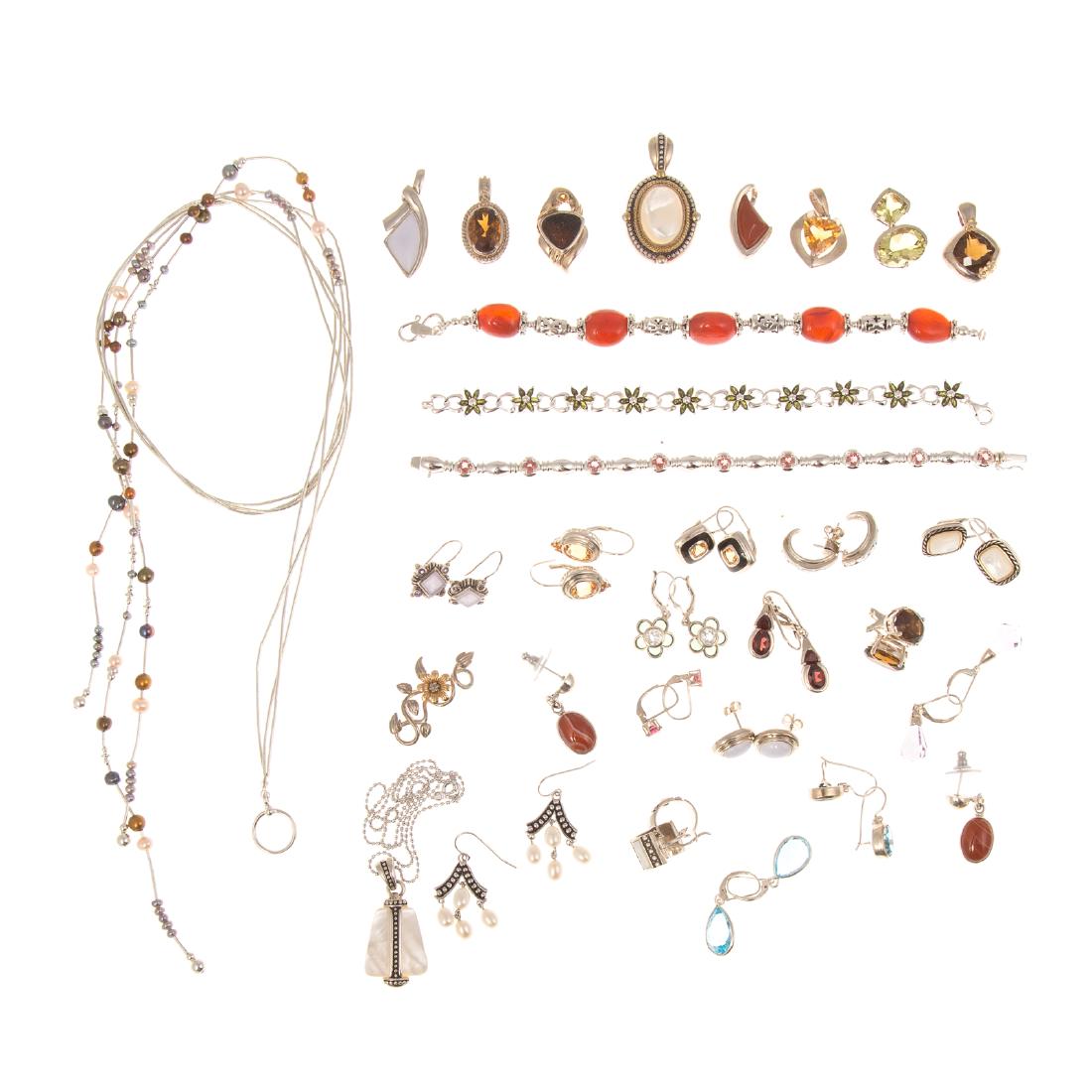 Assorted Ladies Gemstone Jewelry in Sterling (1 of 5)