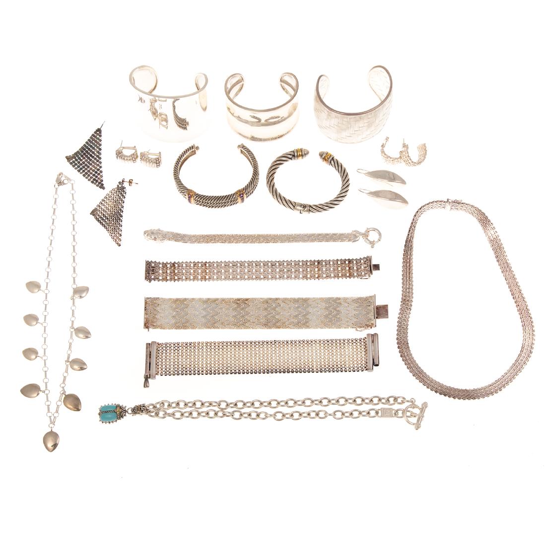 A Collection of Ladies Sterling Silver Jewelry (1 of 6)