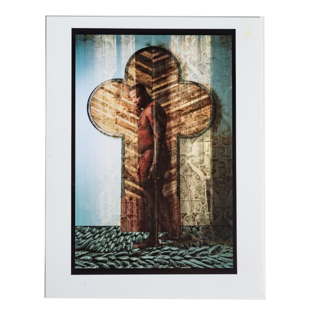 Michael B. Platt. Nude Man, digital image: (American, 20th Century). 2005, digital image, signed "Michael B. Platt, '05" on verso, image size 22 1/4 x 16 3/4 in., unframed; From the Collection of Evangeline "EJ" Montgomery, Washington, DC