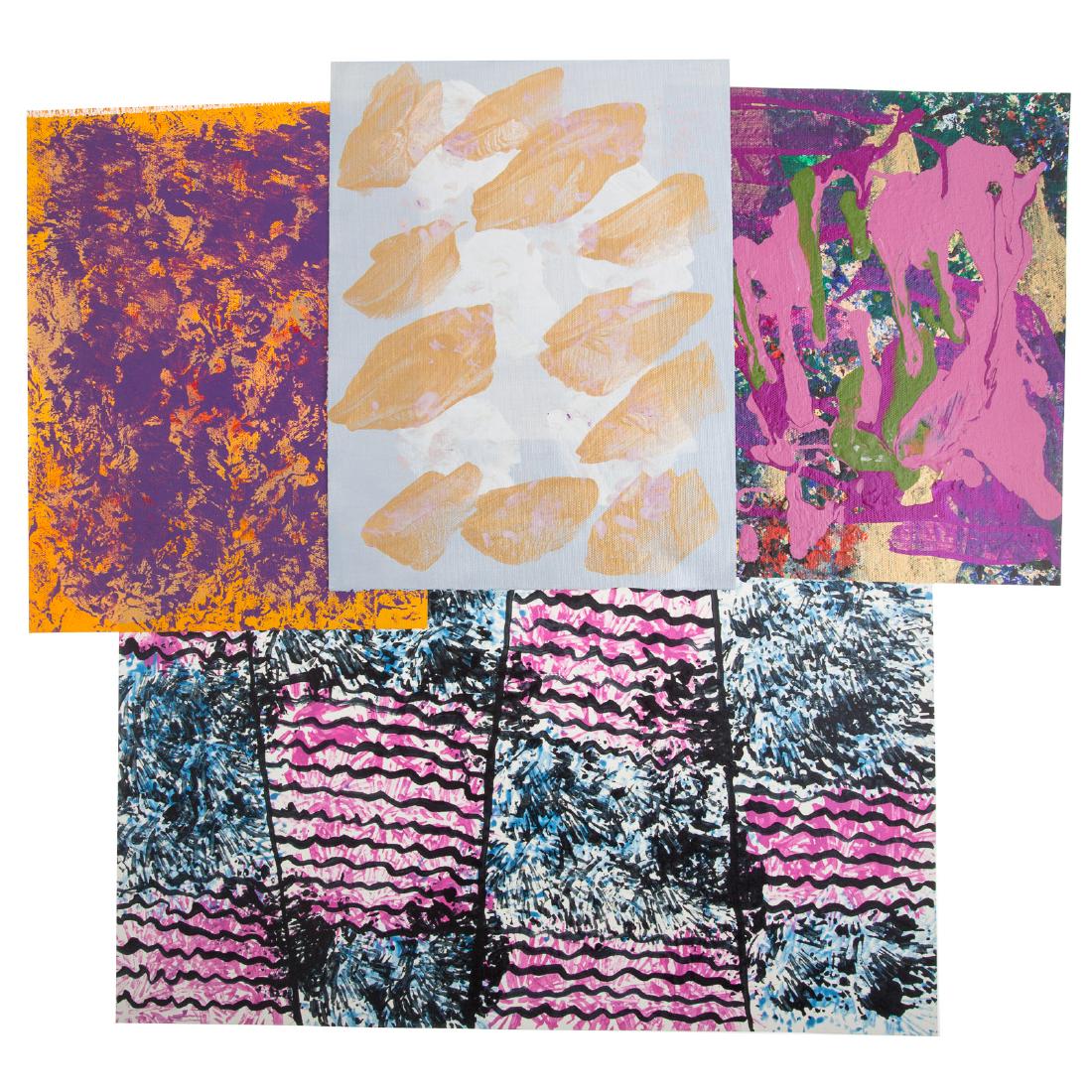 Lot of Four Unframed Artworks (1 of 5)