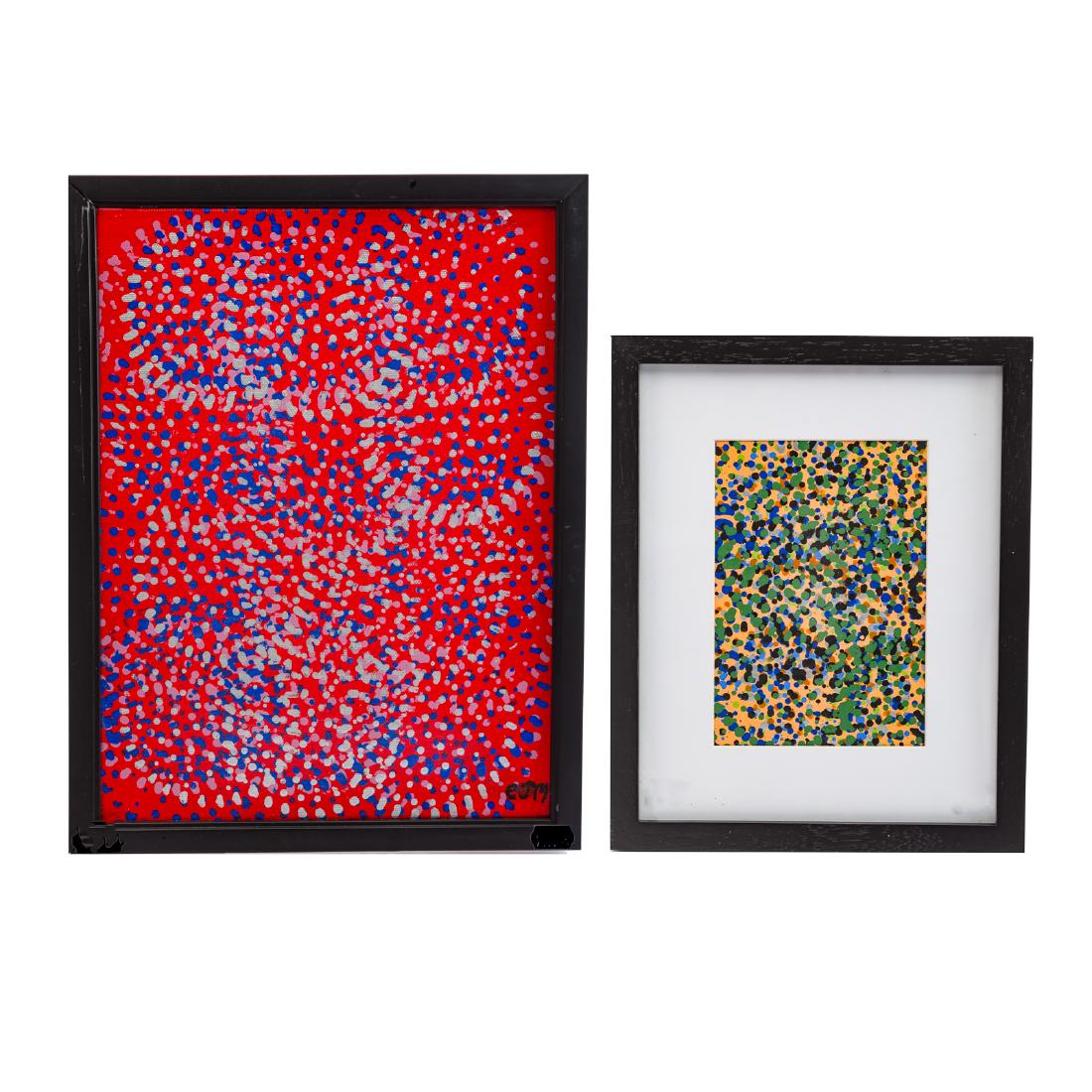 Lot of Three Framed Acrylic Works (1 of 5)