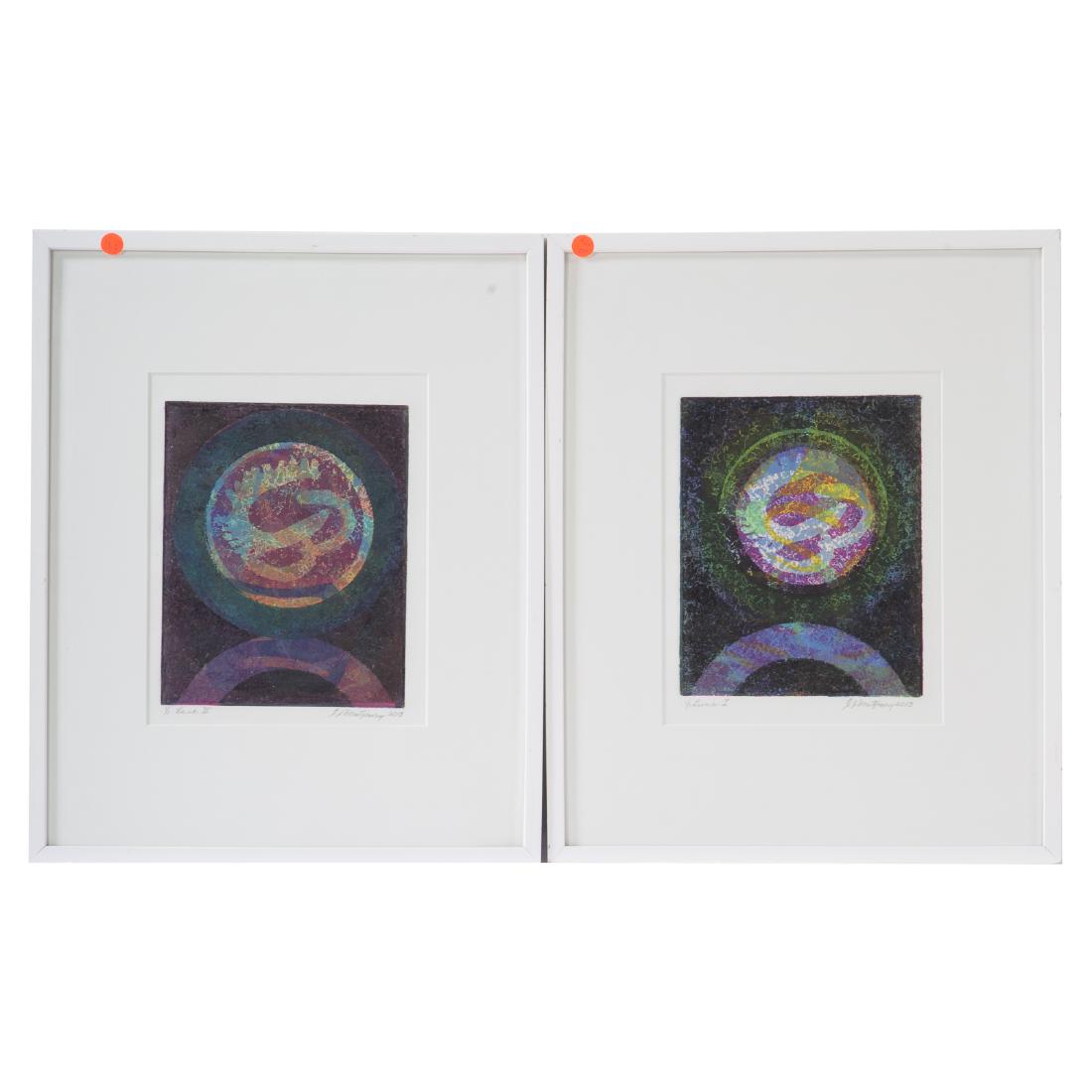 Lot of Two Monoprint Etchings (1 of 4)