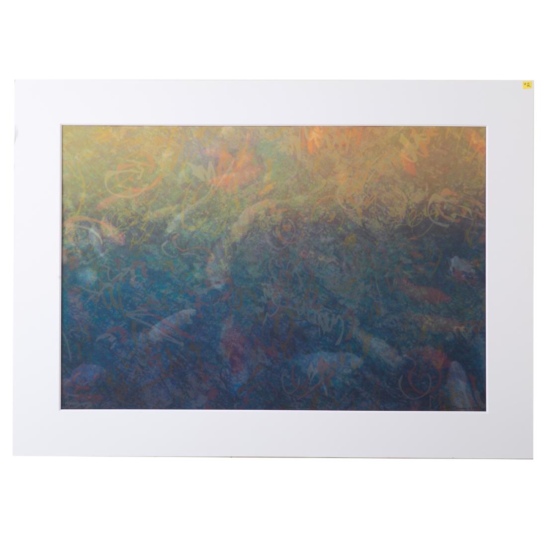 "Storm Sounds," mixed media: ED. 7/10, pen signed and dated 2004, lr, titled lc, sight size: 22 x 32 3/4 in., unframed