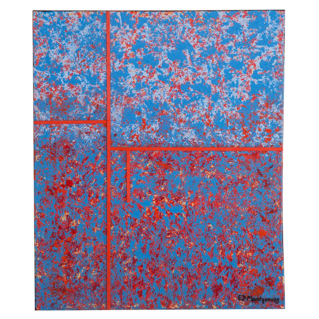 "Red Hot and Blue," mixed media (1 of 5)