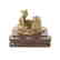 Continental bronze figural inkwell