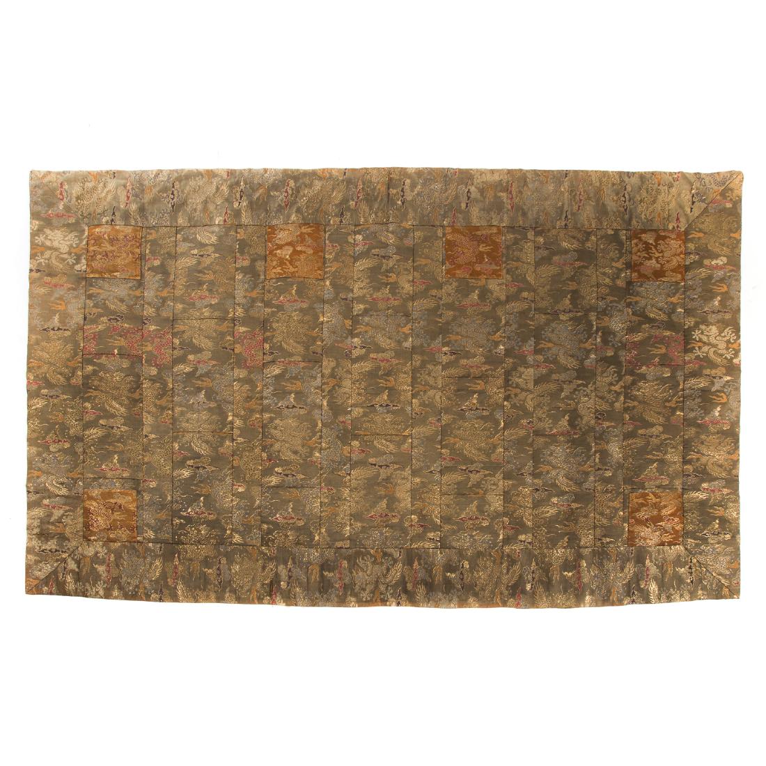 Chinese Gold Thread and Brocade Tapestry (1 of 7)