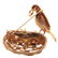 A Ladies Bird Brooch with Rubies & Diamond in 14K - 2