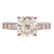 A Ladies 3.09 ct Cushion Cut Diamond in Platinum