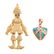A Clown Pendant in 14K & a Contemporary Pendant