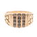 A Gent's Nugget Diamond Ring in 10K