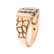 A Gent's Nugget Diamond Ring in 10K - 2