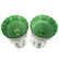 Pair Continental Cased Glass Lustres - 7