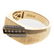 Two Gentlemen's Rings with Diamonds in Gold - 6