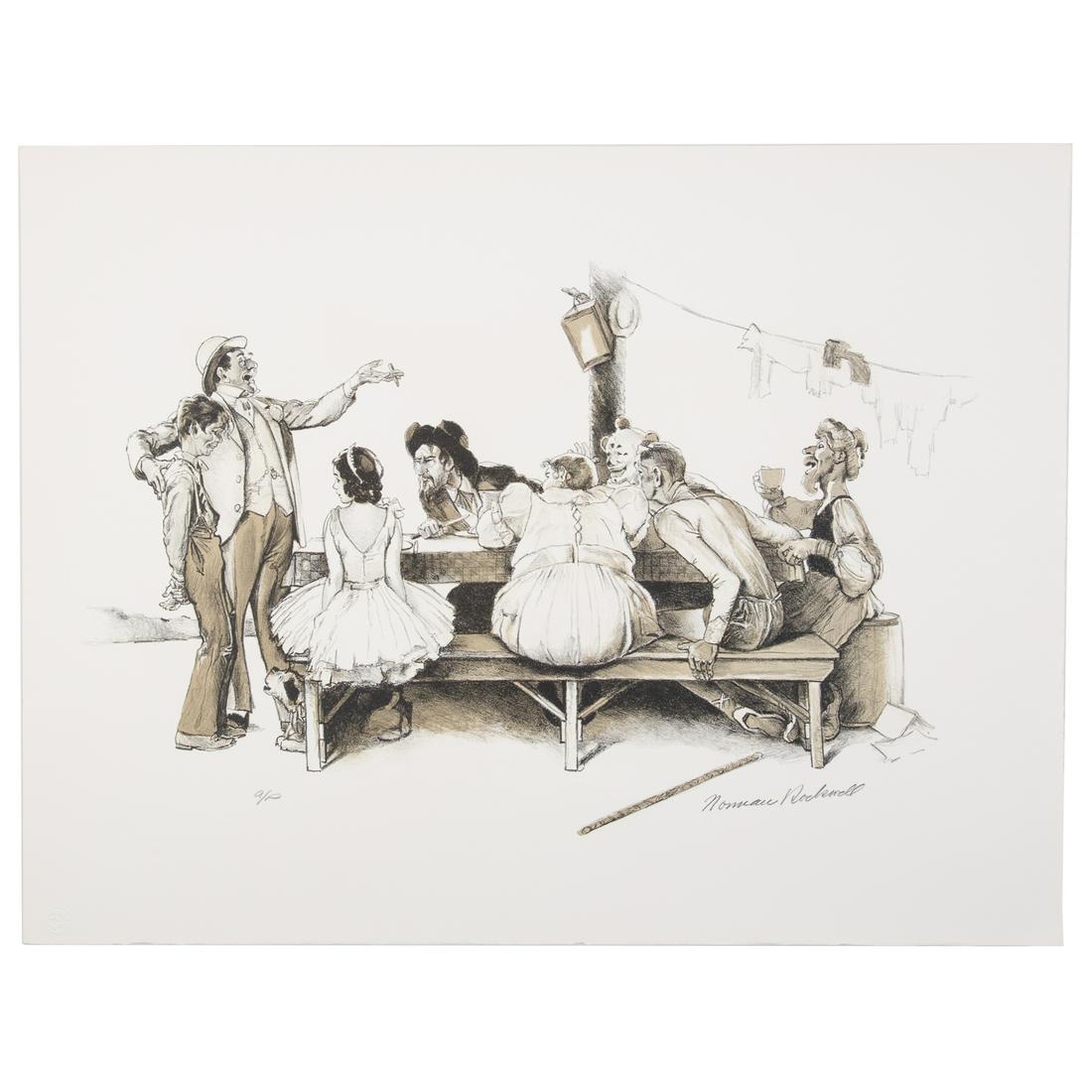 Norman Rockwell. "Frontier Circus Break" (1 of 3)