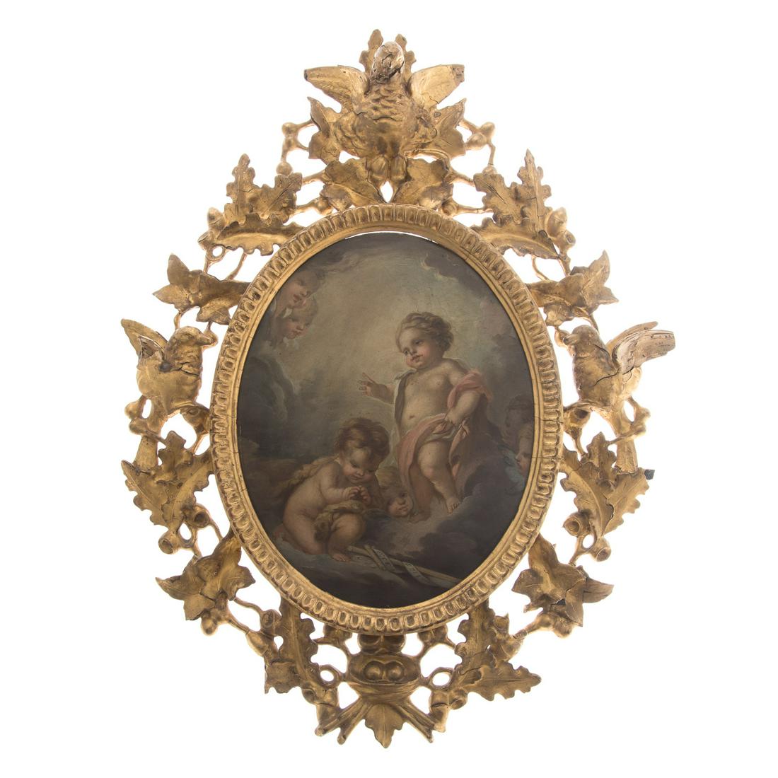 French School, mid 18th c. Christ and St. John (1 of 6)